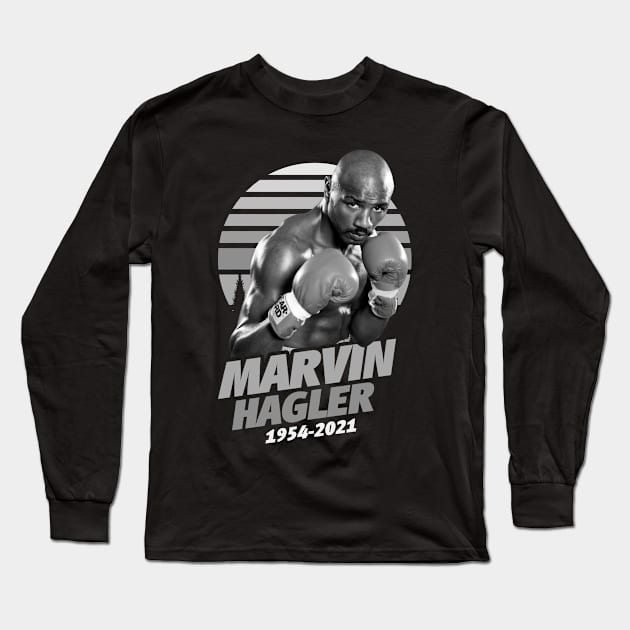 RIP MARVIN HAGLER - March 13, 2021 Long Sleeve T-Shirt by OTAKUDANG